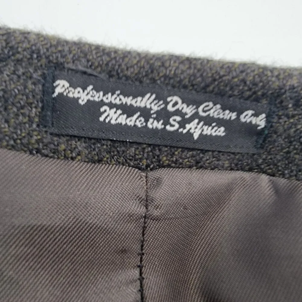 Barrington Mens 44S Gray Lambswool/Cashmere No Vent South Africa Made Blazer